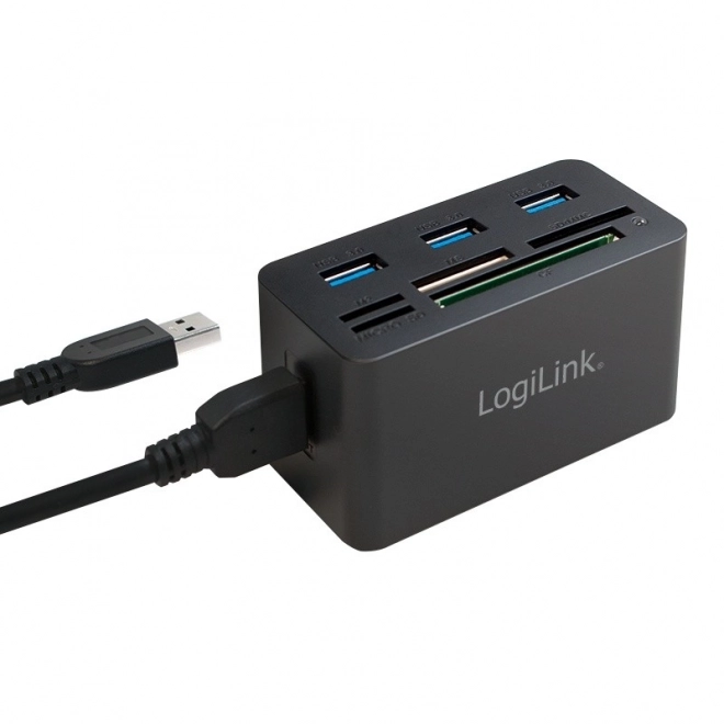 LogiLink USB hub in čitalnik kartic
