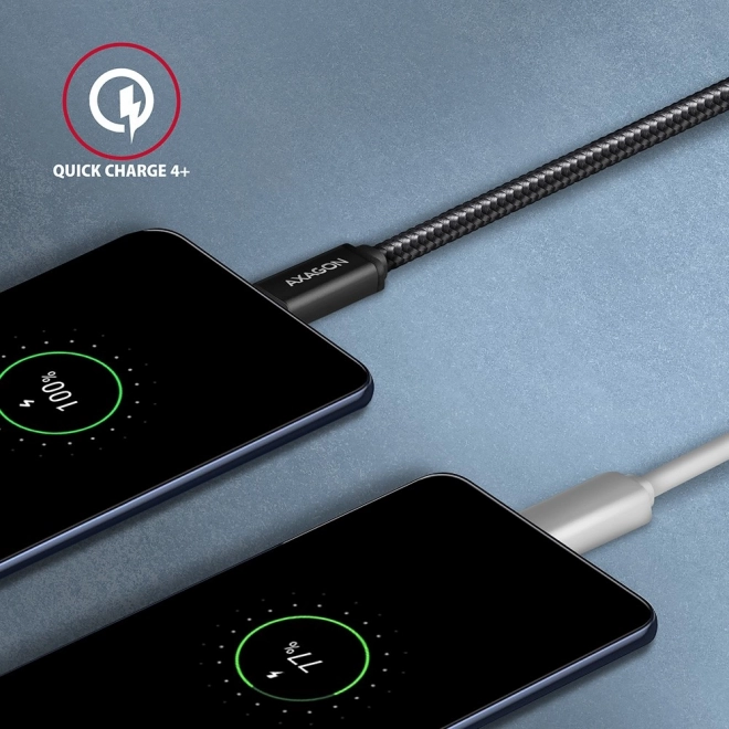 Kabel USB-C na USB-A 1,5 m USB 3.2 Gen 1 3A ALU pleten