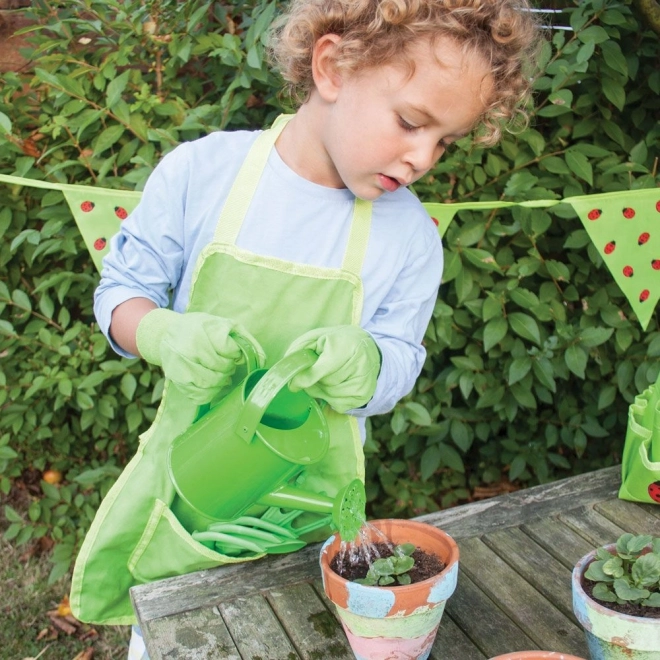 Bigjigs Toys Vrtni set orodja v platneni torbi zeleni