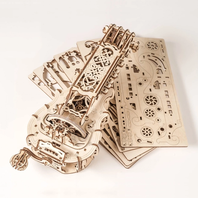 Ugears 3D Lesena mehanska uganka Hurdy-Gurdy
