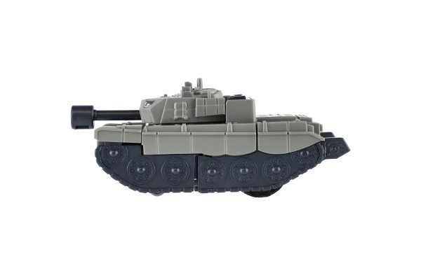 Transformer tank/robot plast 14cm na vztrajnik 3 barve