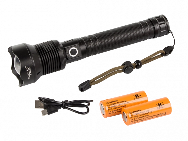 Vojaška taktična svetilka s Cree LED XHP90 Zoom Balong