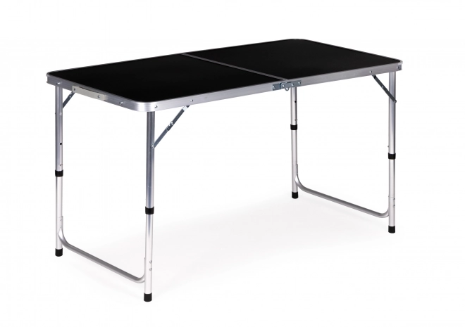Prenosna miza zložljiva kamp miza črna plošča 120 x 60 cm