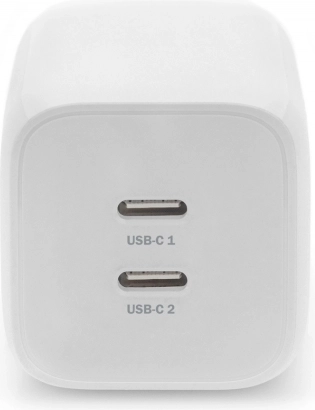 Dva priključka USB‑C za hkratno polnjenje