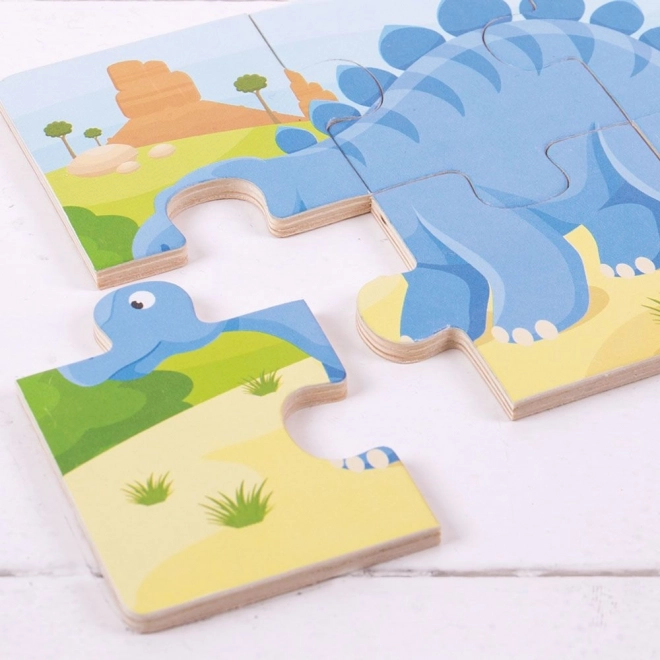 Bigjigs Toys Puzzle 3v1 dinozavri