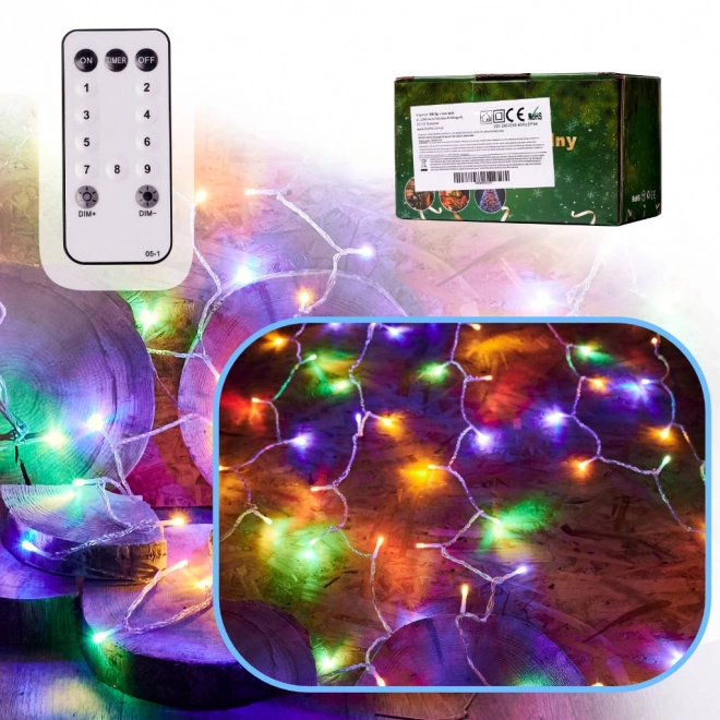 Božični LED trak z daljinskim upravljalnikom 10m