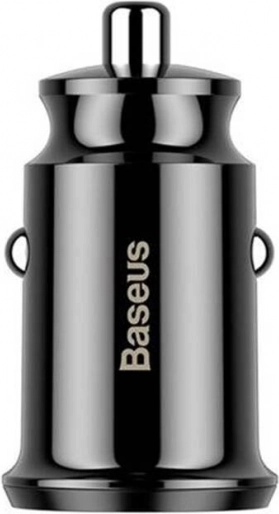 avtopolnilec BASEUS Grain 2× USB 5 V 3,1 A črna