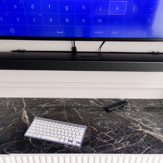 Brezžična tipkovnica za Smart TV srebrna