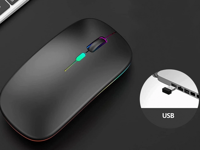 Tanka bluetooth miška 2,4 GHz za PC in prenosnike