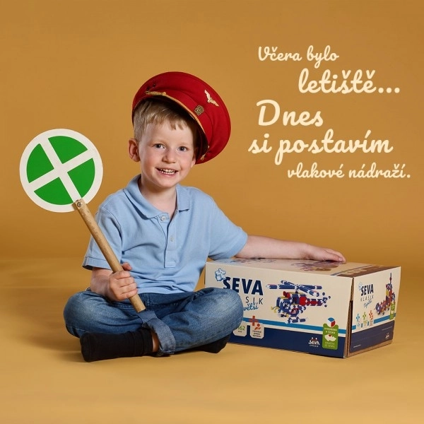 Gradbeni komplet SEVA KLASIK – Največji, 1162 delov