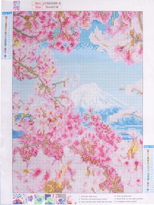 Komplet za diamantno slikanje - sakura