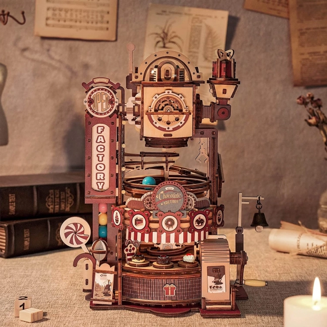 RoboTime 3D sestavljanka s krogličnim dirkalnikom Tovarna čokolade