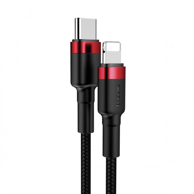 Kabel Baseus Cafule USB-C na Lightning 18W rdeče-črni