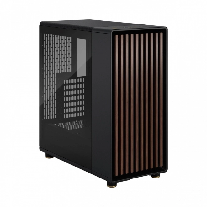 Fractal Design ohišje North črna z lesenimi elementi