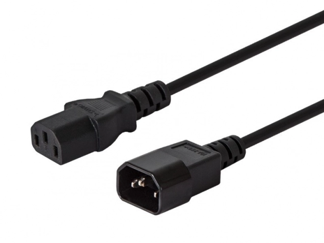 Računalniški podaljšek kabel IEC 1,2 m