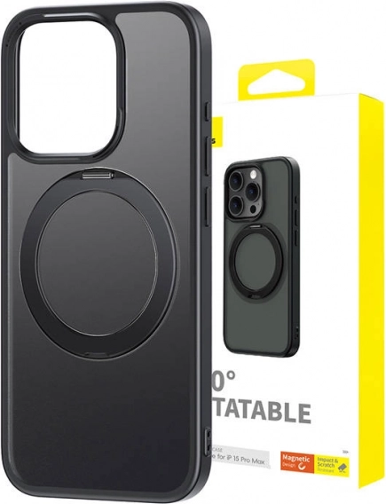 Magnetni ovitek BASEUS CyberLoop za iPhone 15 Pro Max – črn