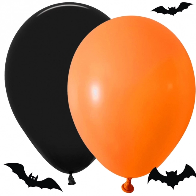 Halloween balončki črni in oranžni 20 kosov