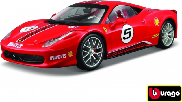 Model avtomobila Ferrari 458 Challenge rdeča 1:24 Bburago