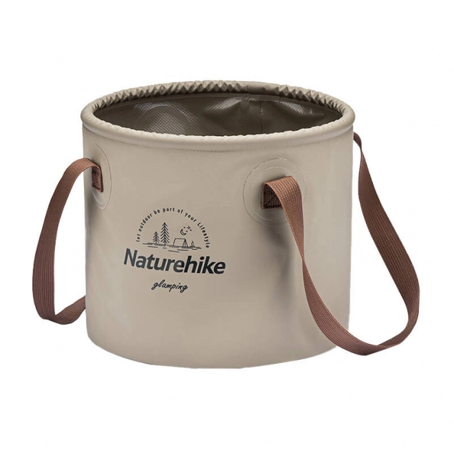 Naturehike 10L okrogla zložljiva vedro NH20SJ040 svetlo rjavo