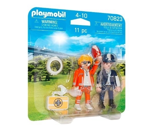 Duo Paket Figurice 70823 Zdravnik iz rešilca in policistka