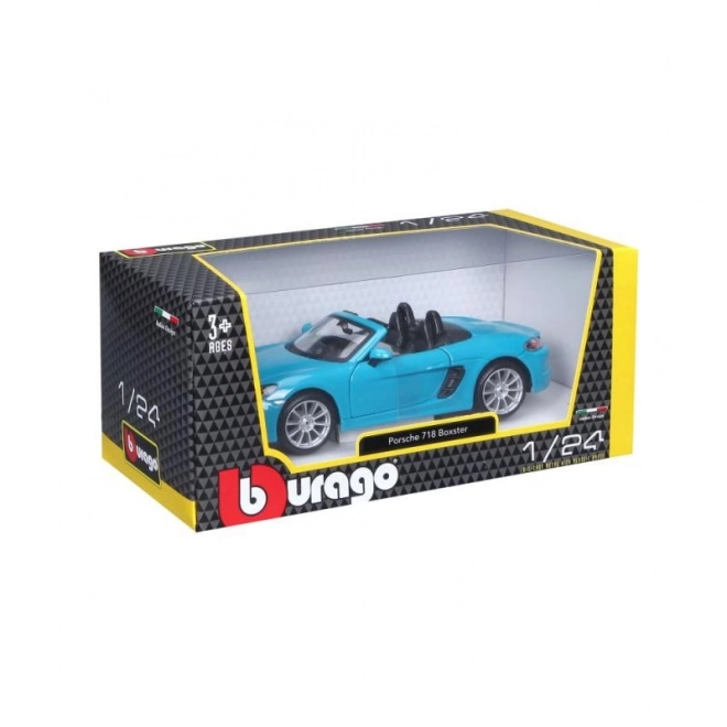 Bburago 1:24 Porsche 718 Boxster Modra