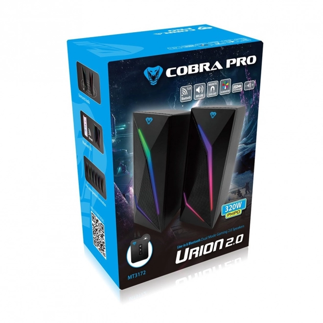 Cobra Pro Urion 2.0 igralni Bluetooth zvočniki z RGB