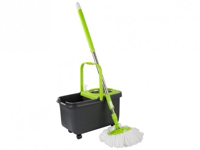 Rotacijski mop z 2 mikrovlakninskima podlogama in dozirno vedro