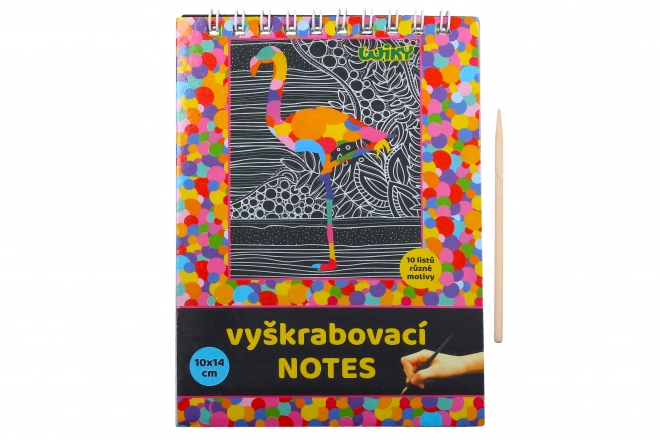 Beležka za praskanje 10x14 cm / 10 listov