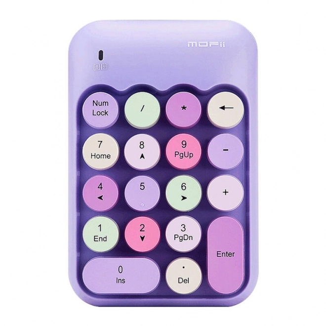 Brezžična numerična tipkovnica MOFII X910 (vijolična)