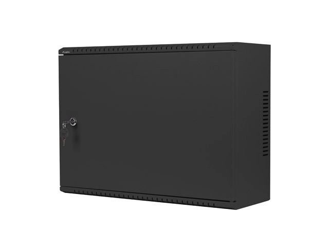 Stenska regalna omara za opremo 48 cm 4U+3U 540x200 nizkoprofilna črna