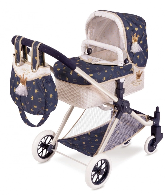 DeCuevas 80732 Voziček za lutke 3 v 1 XL s torbo Classic Gold 2020 - 81 cm