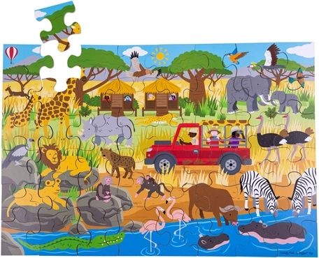 Talne puzzle Afriška pustolovščina 48 koščkov