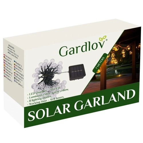 Sončna venčna veriga 7m IP65 Gardlov 24008