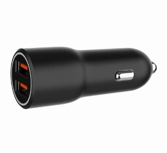 Avtopolnilnik 2xUSB-A QC3.0 36W črna