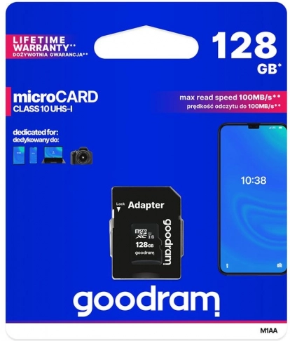Pomnilniška kartica Goodram microSD 128GB