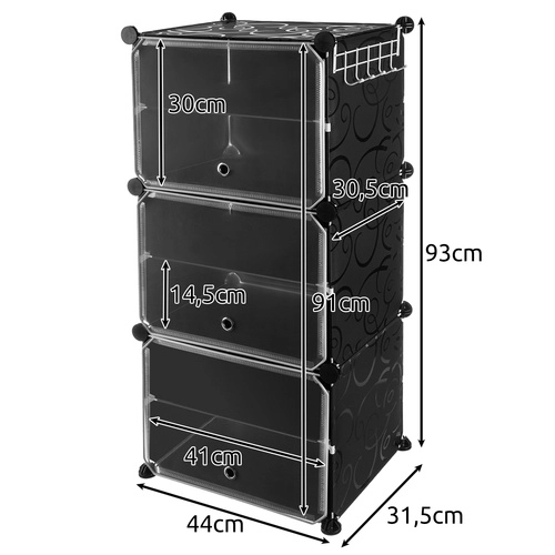 Modularni stojalo za čevlje - 6 nivojev