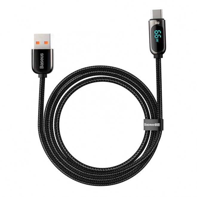 Baseus Kabel zaslona USB na Type-C, 66W, 2 m (črna)