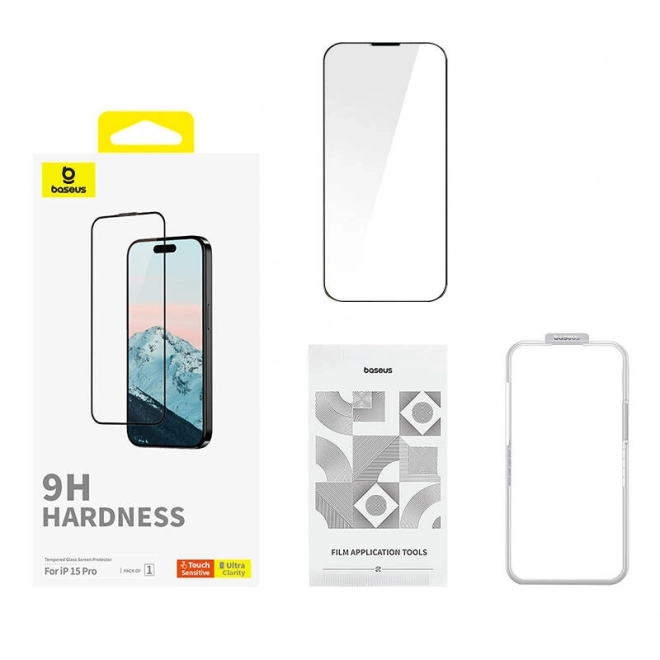 Kaljeno steklo Baseus 0,3 mm za iPhone 15 Pro