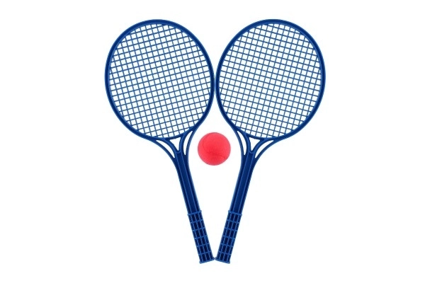 Mehki tenis plastični barvni+nogo 53cm v mreži