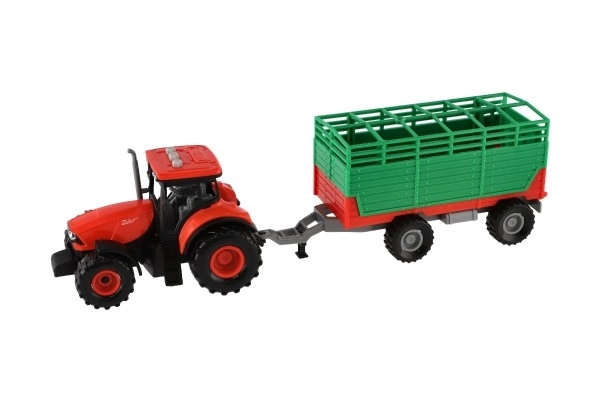 Traktor Zetor s prikolico s svetlobnimi in zvočnimi učinki - 36 cm