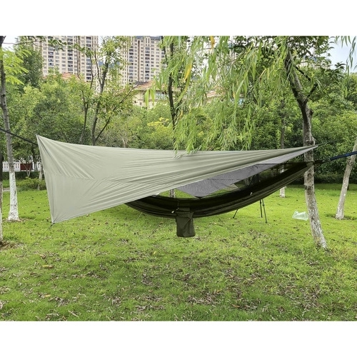 Popotniška viseča mreža s komarnikom in ponjavo 260x140 cm