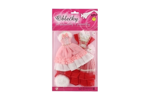 Oblačila z dodatki za punčke 2 kosa