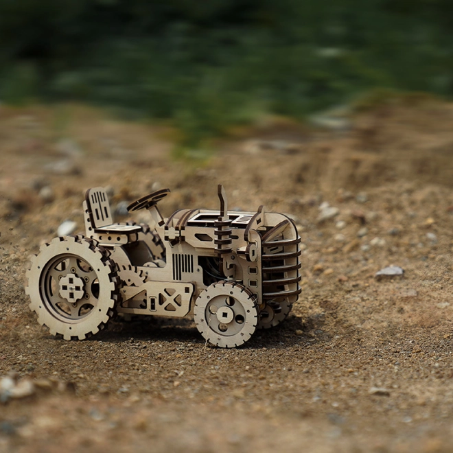 RoboTime 3D lesena mehanična sestavljanka Traktor