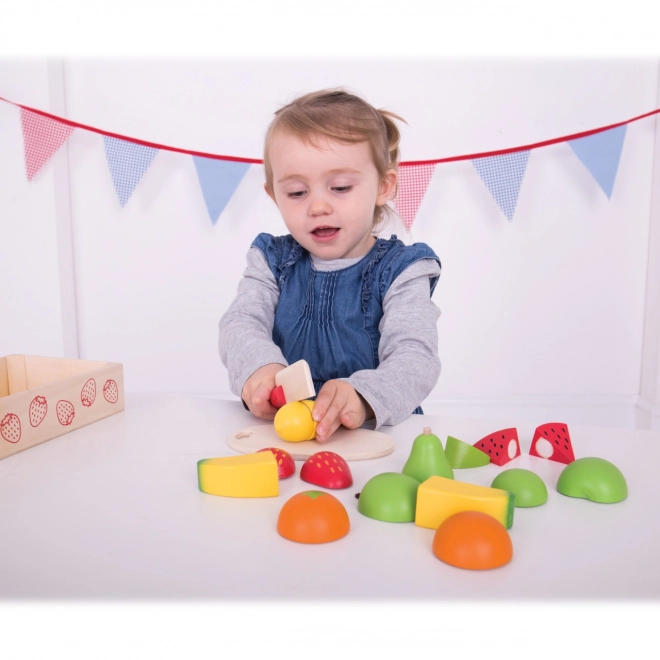 Bigjigs Toys Sadje za rezanje v škatli