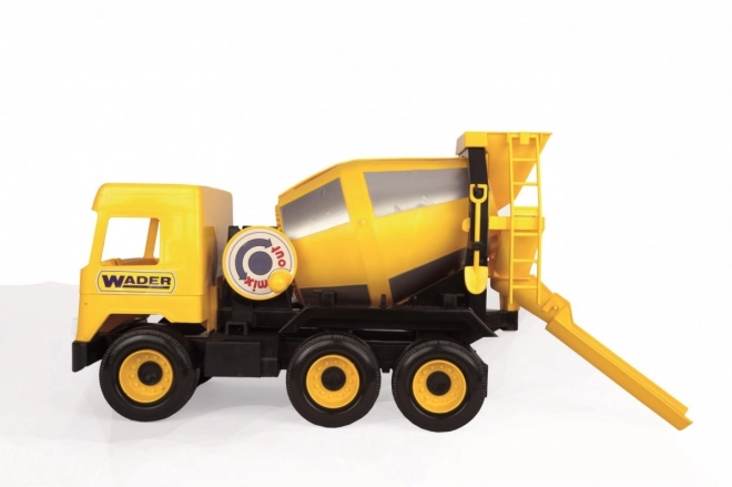 Rumena betonska mešalica 38 cm Middle Truck v škatli