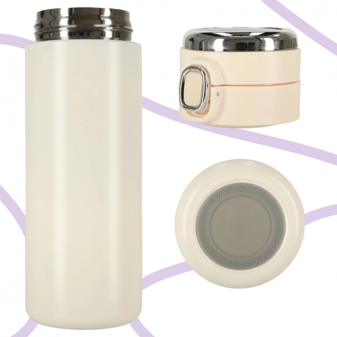 Termo skodelica z ustnikom LED 420 ml bež