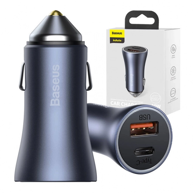 Avto polnilec Baseus z USB in USB-C, 40W