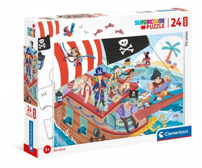 Puzzle Supercolor pirati 24 kosov