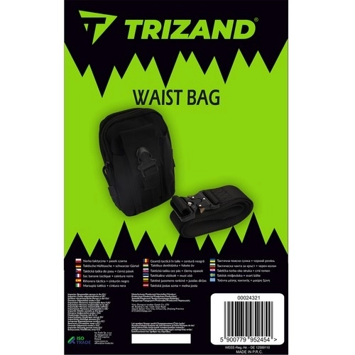 Taktična torbica z pasom črna Trizand 24321