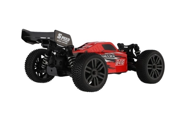 RC Buggy Bonzai Jubatus terensko vozilo 30cm plast 2,4GHz na baterije + 2x dodatni paket v škatli 40x14x21 – Rdeče